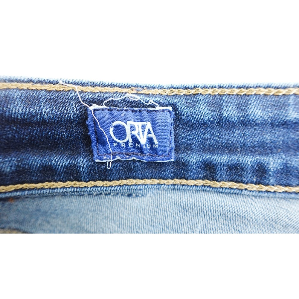 Lucky Brand Jeans Womens 12/31 orta premium Blue Slim Denim Pants Dark Wash Y2K - Picture 6 of 16